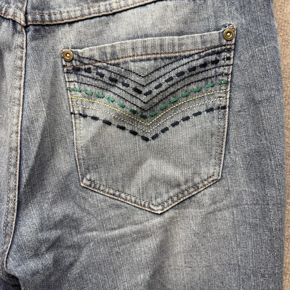 Phat Classics Denim Shorts Mens 36 Blue Relaxed Fit Bermuda Hip Hop Casual